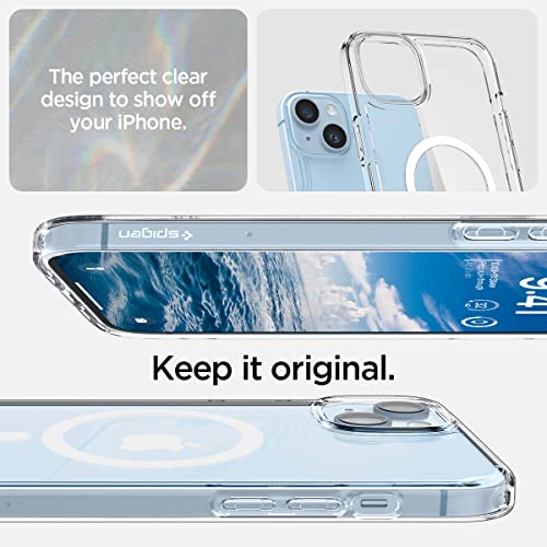 Image of Spigen for iPhone 14 Case, Ultra Hybrid MagFit [Anti-Yellowing] [Compatible with Magsafe] - Clear