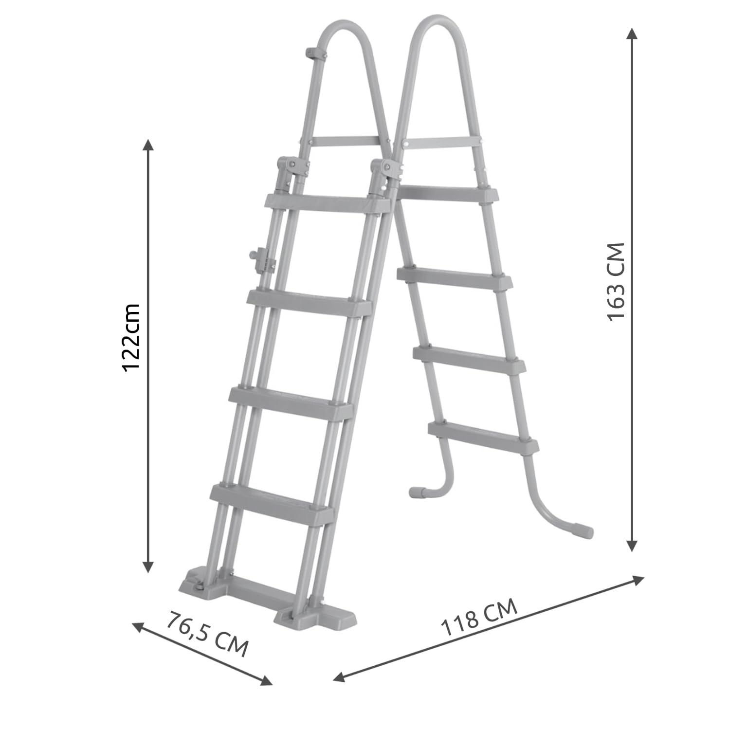 Bestway Échelle de piscine à 4 marches Flowclear 122 cm 58331