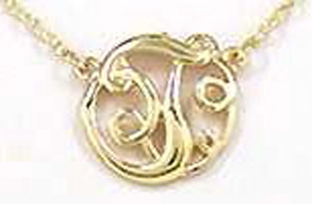 JNX Initial Monogram 16" Gold-tone Necklace by Jewelry Nexus - Image 3
