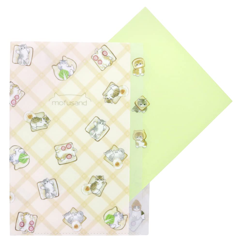 Amazon.co.jp: サンスター文具 mofusand クリアファイル A4 パン