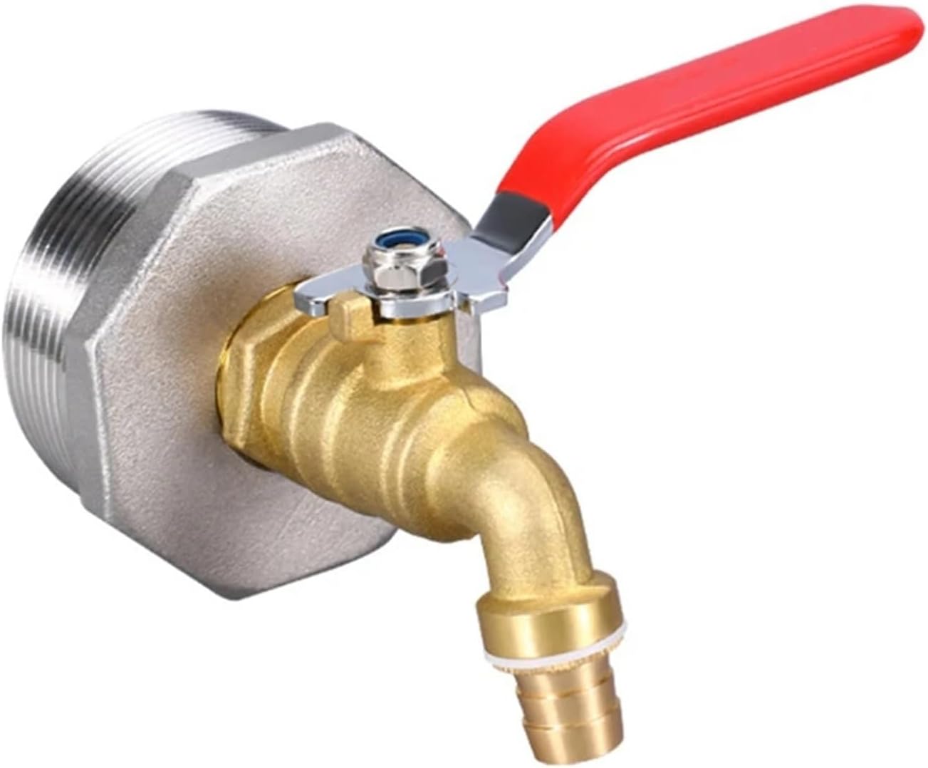 2インチドラム用蛇口 真鍮バレル蛇口 EPDMガスケット付き 55ガロンドラム用