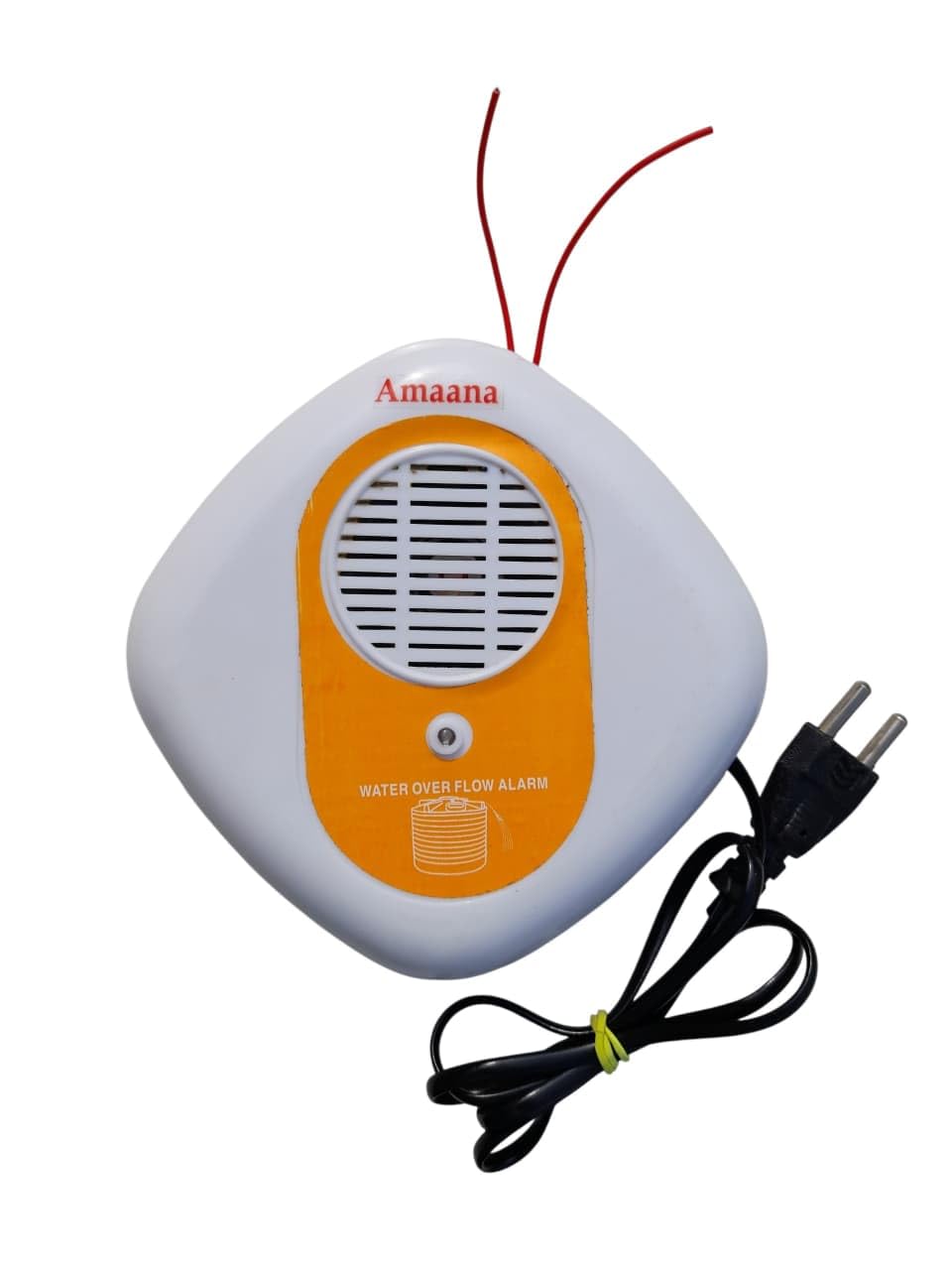 Amaana Water Over Flow Alarm Bell Wired for Tank | Loud Alarm Sound, Sensor Probe Wires, Wall Mountable, Plug-in Powered, Made in India-picture-25
