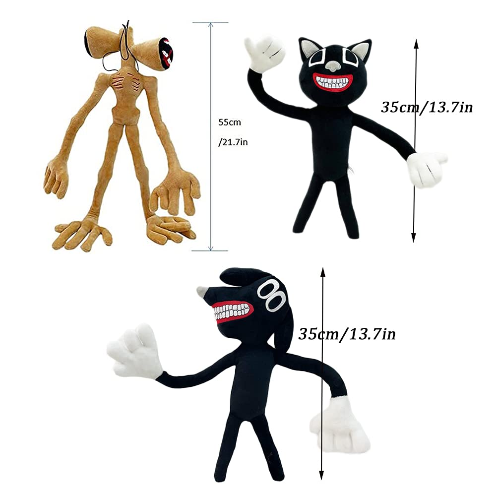 3 Pcs/Set Siren Head Plush Set- SCP 096 Plush Toy ,Cartoon Dog Plush