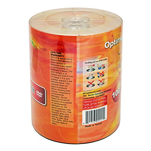 Optimum DVD-R 16x 4.7GB / 120min Logo Top 100pk - Thumbnail 3