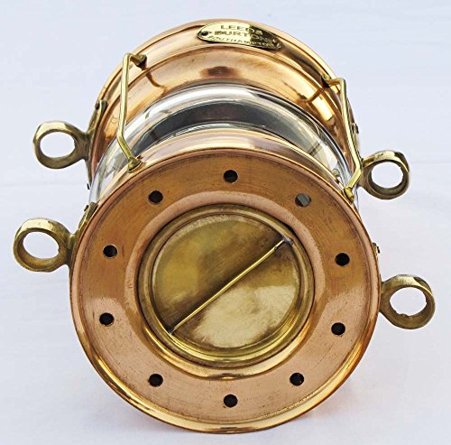 Shiv Shakti Enterprises Nautical Brass & Copper Polished Anchor Lantern Hanging Lamp Home Decorative Antique Style Ship Lamp #TOP5