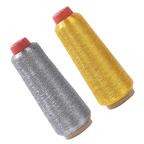 OSALADI Computer Embroidery Thread Set 2 Rolls Colorful Embroidery Floss for Long-Term Craft Use