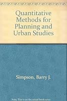 Quantitative Methods for Planning and Urban Studies 0566008432 Book Cover