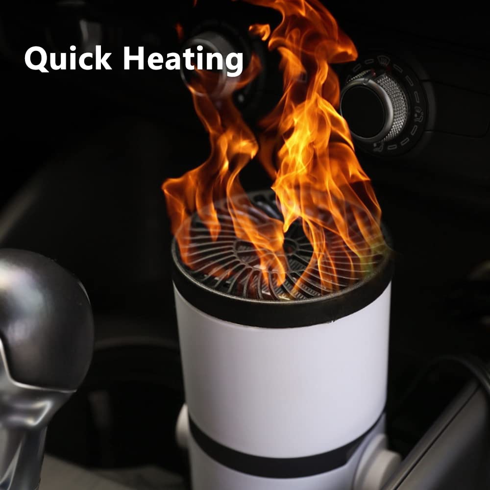 Accessoire Auto Chauffage Voiture Portable TOTMOX 12V - 150W - Dégivrage Et Ventilation Rapide Portable Allume-cigare