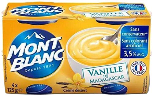 Mont Blanc Crema de postre vainilla (lote de 4)