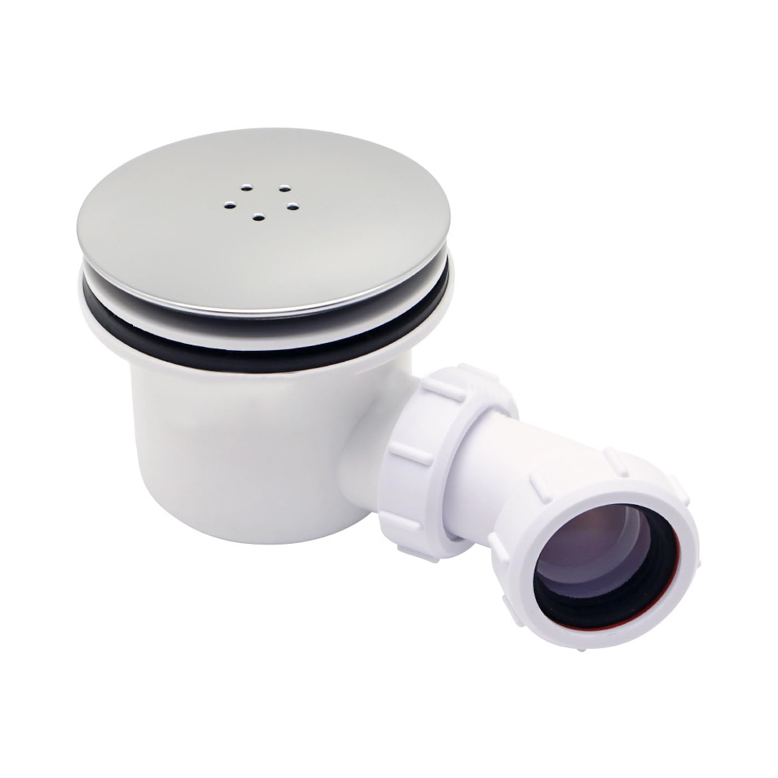 Durable 90mm Metal Shower Tray High Flow Waste Compatibility Easy Clean Shower Drain Trap