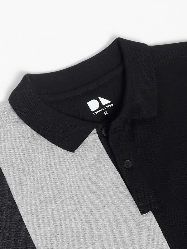 Image of Dennis Lingo Men's Cotton Polo Neck Tshirt, Regular Fit Half Sleeve