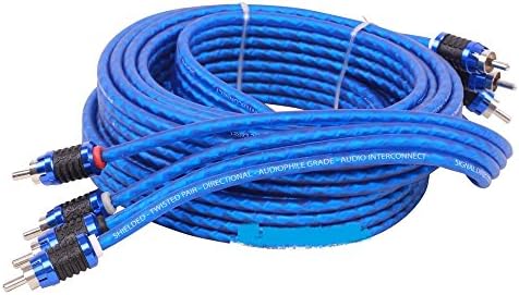 Stinger SI6412 12-Foot 4-Channel 6000 Series Audiophile Grade RCA Interconnect Cable