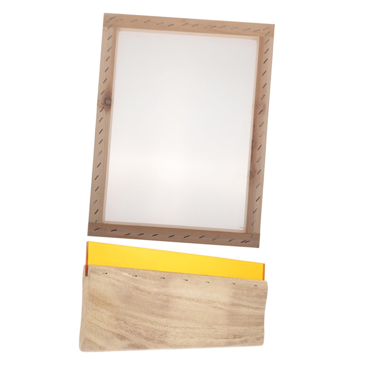 ERINGOGO -in-one Kit Wood Ink Scraper Squeegee Scratch Board Suitable for Textile Graphic Printing