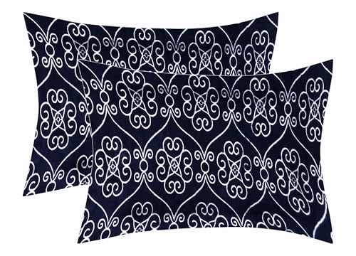 Image of Premium Elastic Fitted Warm bedsheets for Winter for Double Bed, Elastic Fitted Winter bedsheets for King Size Bed with 2 Pillow Covers, Size - 72 x 78 Inches (Sky Blue)