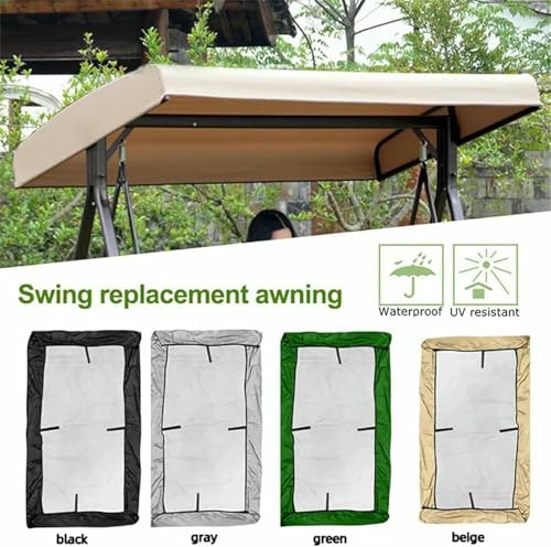 Toldo de columpio de patio impermeable para renovar techos dañados de 3 plazas 3
