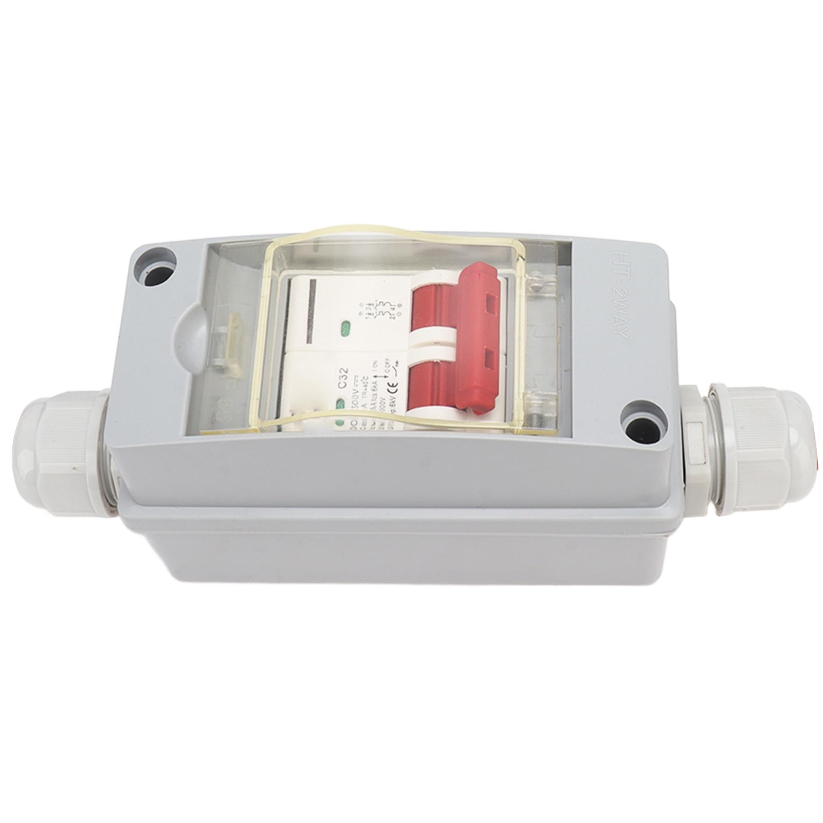Interrupteur de Déconnexion de Panneau Solaire, Disjoncteur Miniature de Courant Continu, Commutation avec Boîtier de Distribution étanche IP65 pour Photovoltaïques (Sans câble)