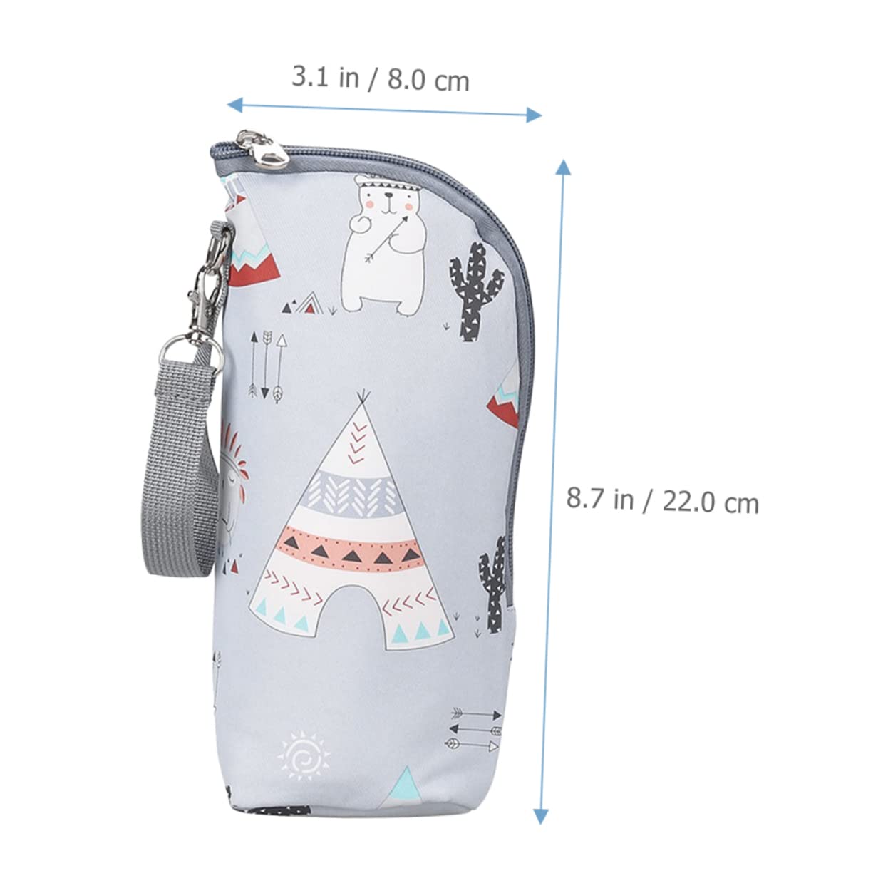 VICASKY 5pezzi Borsa Termica Per Biberon Isolata e Porta Biberon Per Ragazzo Ragazza Perfetta Per Viaggi e Passeggiate Con Cerniera e Manico Per Stroller