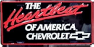 HangTime The Heartbeat of America Embossed Metal auto tag 6 x 12