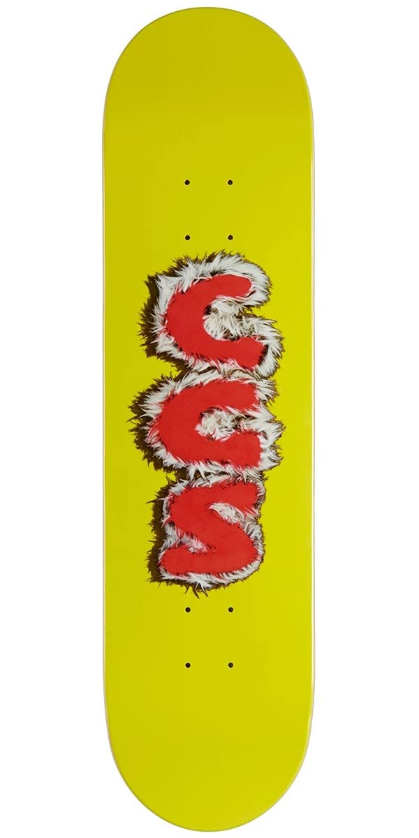 [CCS] Furry Letters Skateboard Deck Yellow 8.00"