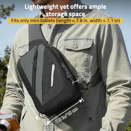 CVLIFE CCW Sling Bag for Men, Tactical EDC Concealed Carry Chest Pack - image 3