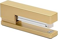 Vista 2 de JAM PAPER Trío de escritorio - Oro, grapadora, dispensador de cinta y soporte para bolígrafo, paquete de 3