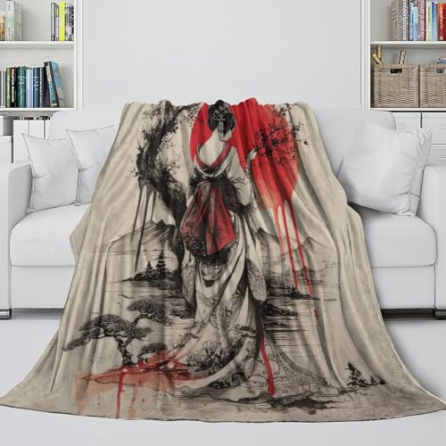 Couverture microfibre Geisha anti-froid lavable pour lit canapé - 6