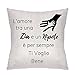 ZCHXD L'amore tra una Zia e un Nipote è per Sempre-Federa per Cuscino 45x45-Decorativo Biancheria Copricuscino per Casa Divano Camera da Letto-Idea Regalo per Zia Nipote