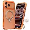 TORRAS Ostand Q3 Air for iPhone 17 Pro Case 6.3'' with Stronger Magnetic Stand, Fit for Magsafe, Airbags Miltary Protection, Camera Control for iPhone 17 Pro Case, Shockproof & Stylish, Horizon Orange