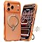 TORRAS Ostand Q3 Air for iPhone 17 Pro Case 6.3'' with Stronger Magnetic Stand, Fit for Magsafe, Airbags Miltary Protection, Camera Control for iPhone 17 Pro Case, Shockproof & Stylish, Horizon Orange