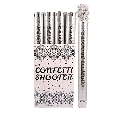 Silver Confetti Shooter 50cm Wedding Confetti Silver
