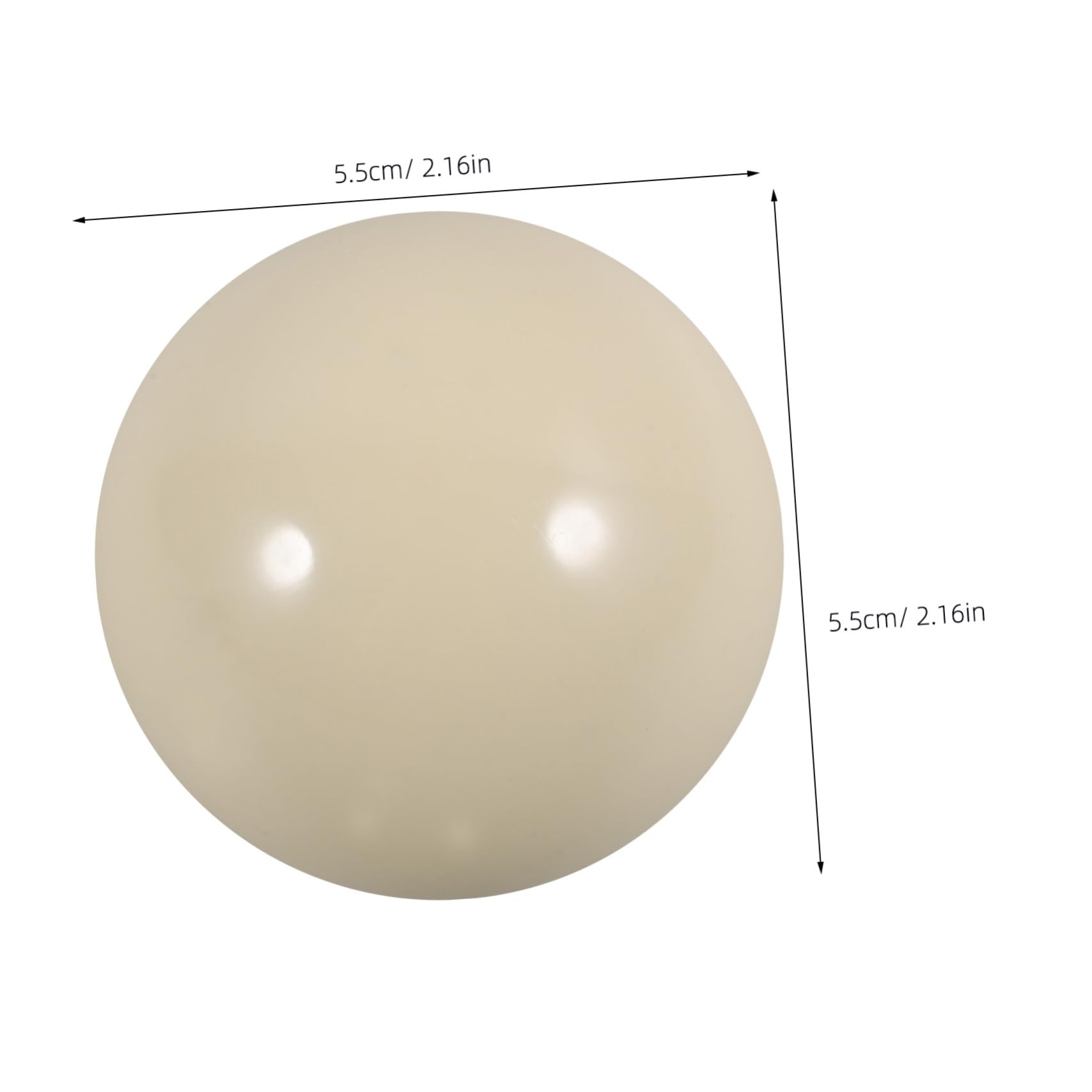 Mikikit Standard Billiard Ball Resin Pool Ball for Billiards Training Replacement Wear-Resistant Supplies