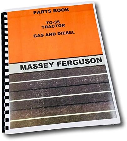 Massey Ferguson To-35 Tractor Parts Catalog Manual Book Exploded View Assembly