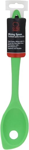 Miniatura 2 de Chef Craft Cuchara mezcladora de silicona premium, 11 pulgadas, color verde