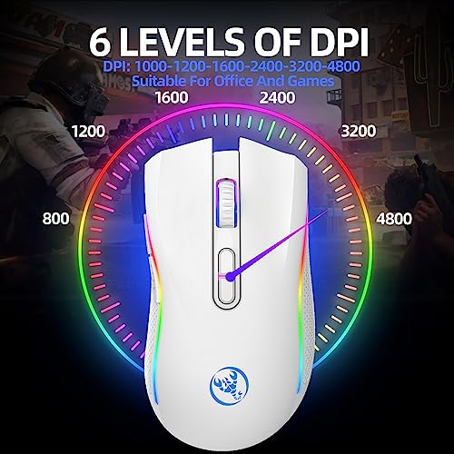 Ratón inalámbrico para juegos ergonómico ideal para partidas nocturnas en casa 4