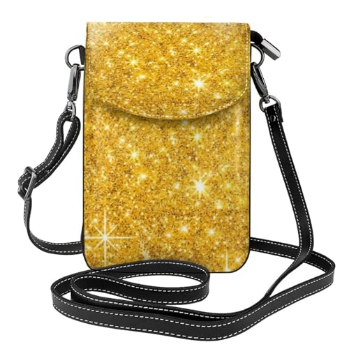 Porte-téléphone femme paillettes dorées pour ne plus rien perdre