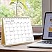 SKYDUE Calendar 2024-2025, Small Standing Desk Calendar, from Jan.2024 to Jun.2025, 7