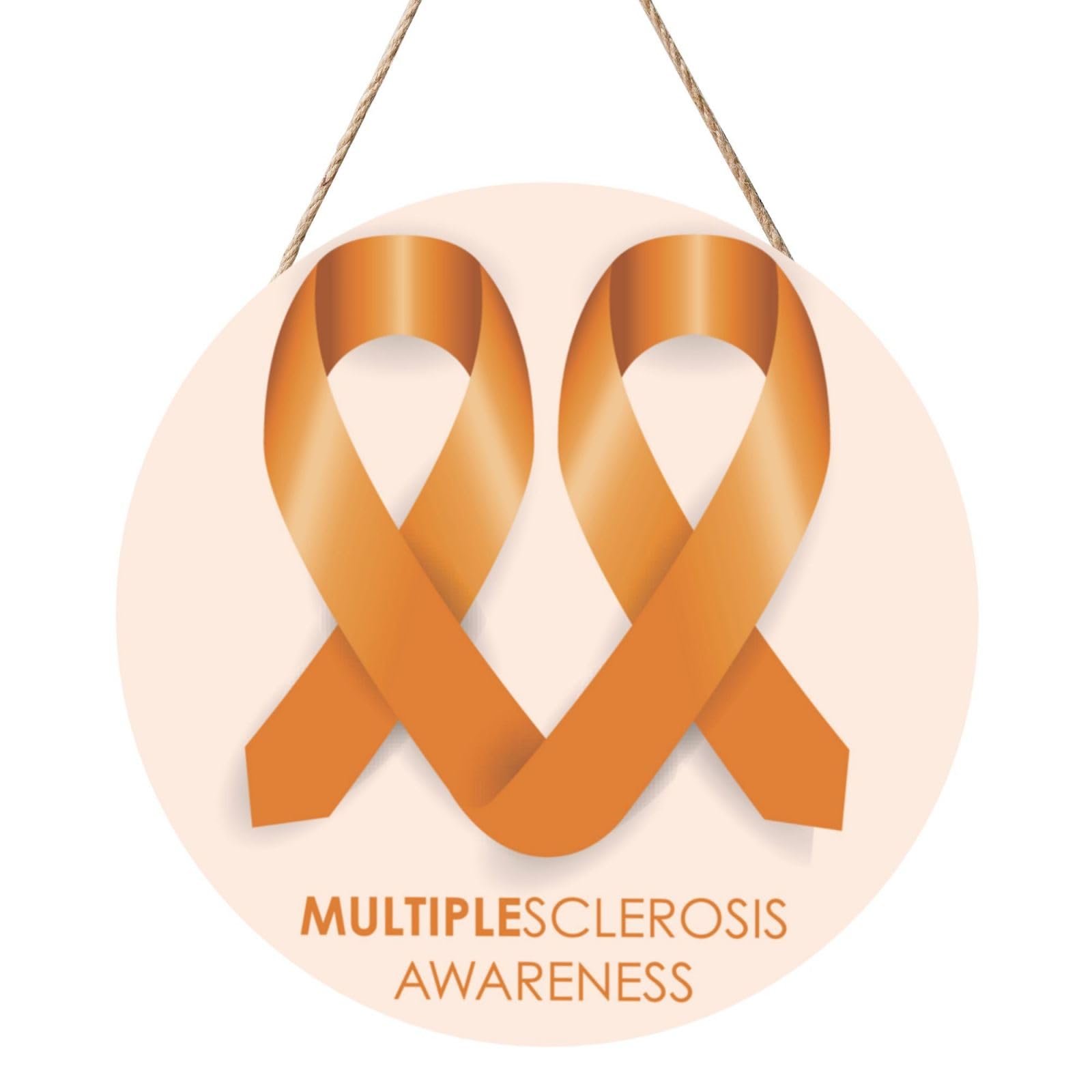 Multiple Sclerosis Awareness March Month Door Signs Plaques Wood Welcome Sign For Front Door Wall Hanging For Home Farmhouse Office Classroom Party Decoration