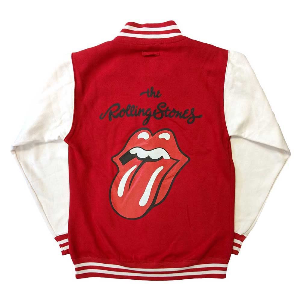 ジャケット・アウター THE ROLLING STONES/LIPS&TONGUE The Rolling Stones Varsity Jacket Classic Tongue Logo