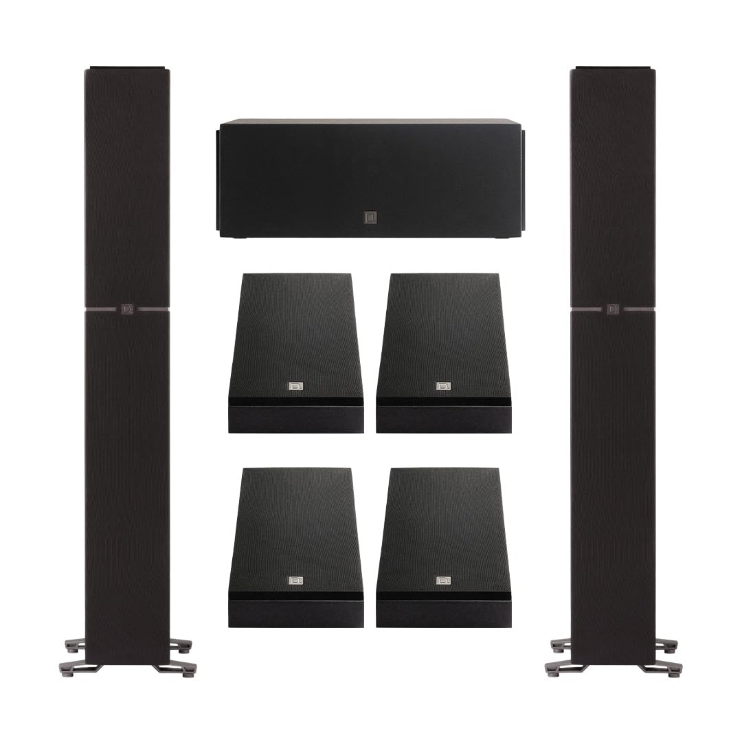 Definitive Technology Dymension 7 Channel Surround Sound System - Bundle with (2) DM60 Towers, (1) DM10 Center Channel, and (4) DM95 Rear Speakers