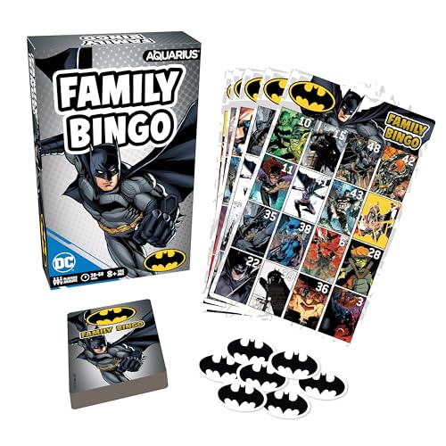 Aquarius DC Comics: Batman Family Bingo Game - Fun Family Party Game for Kids, Teens & Adults - Entertaining Game Night Gift - Officially Licensed...