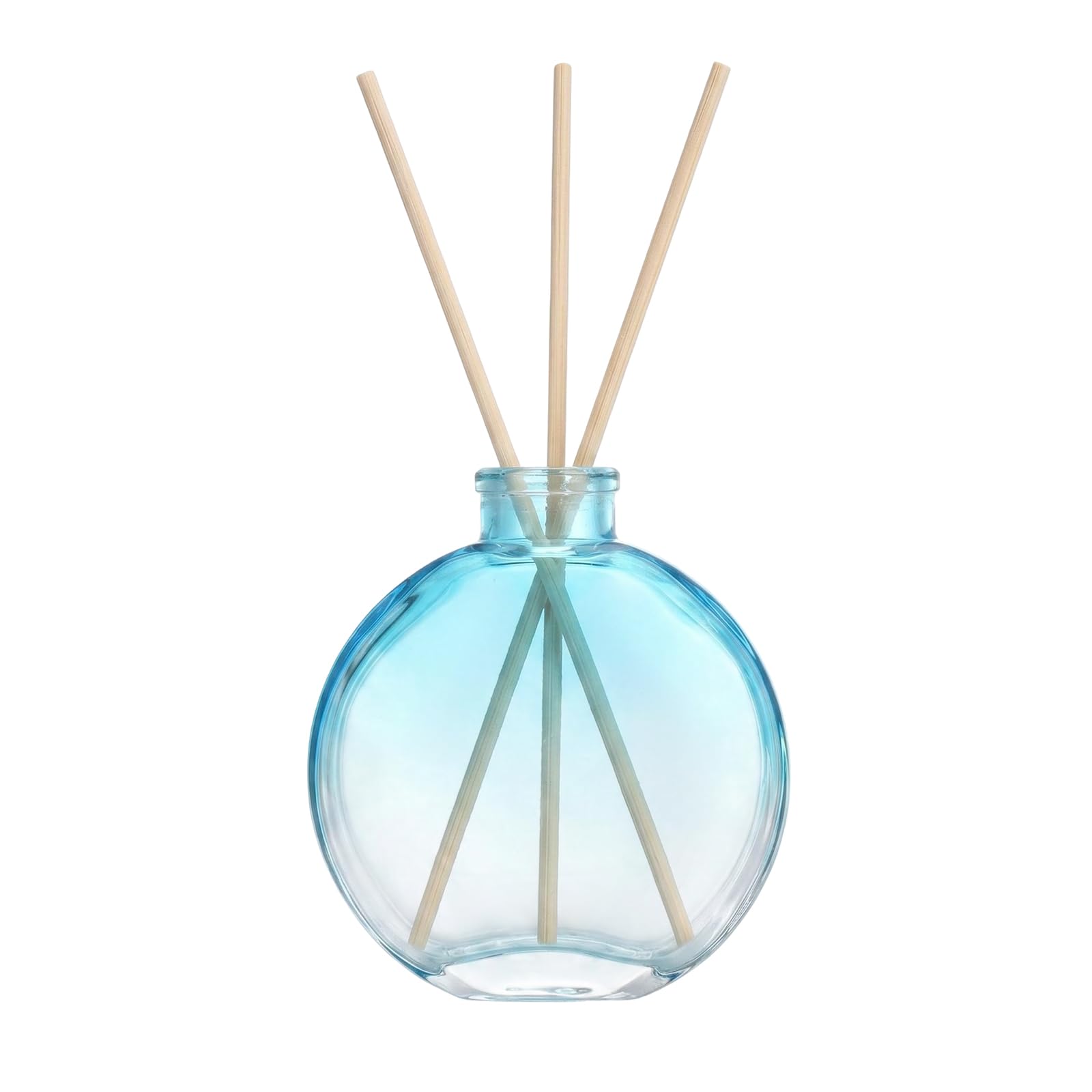 1Pcs 150ml/5oz Empty Refillable Glass Diffuser Bottles Aromatherapy Jar Container Fragrance Accessories Use for DIY Replacement Reed Diffuser Sticks Sets Essential Oils Crafts Decor Blue Gradient