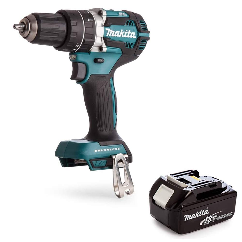Makita Dhp484z 18V Lxt Li-Ion Brushless Combi Drill With 1 X 3Ah Battery
