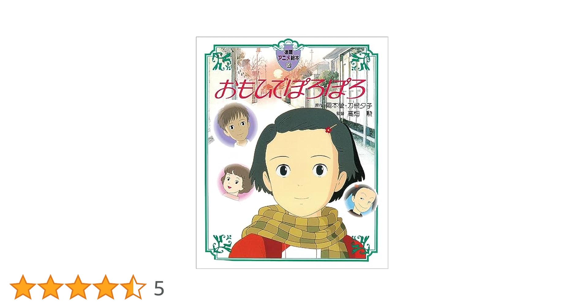 おもひでぼろぼろ　タペストリー　昭和アニメ おもひでぼろぼろ タペストリー 昭和アニメ 156 美品 アニメージュ 別