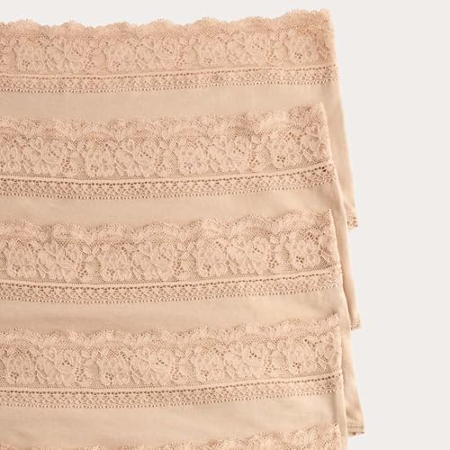 Image of Marks & Spencer Women's 5 Pack Cotton Lycra & Lace High Rise Short