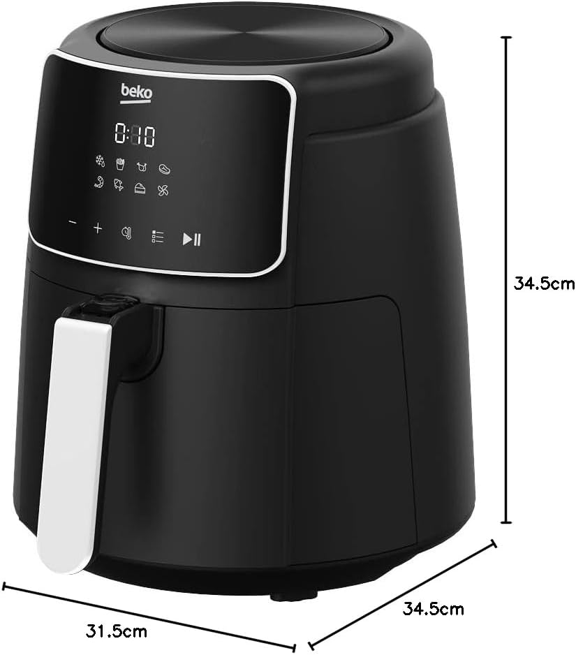Beko Air Fryer FRL 2244B dimensions diagram