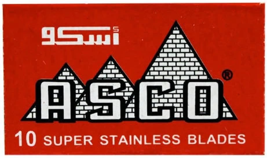 50 Asco Super Stainless Double Edge Safety Razor Blades