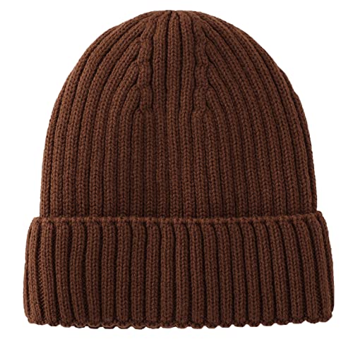 Image of Connectyle Fleece Lined Cuffed Beanie Hat for Men Women Knitted Winter Wool Beanies Skull Cap Warm Watch Hat