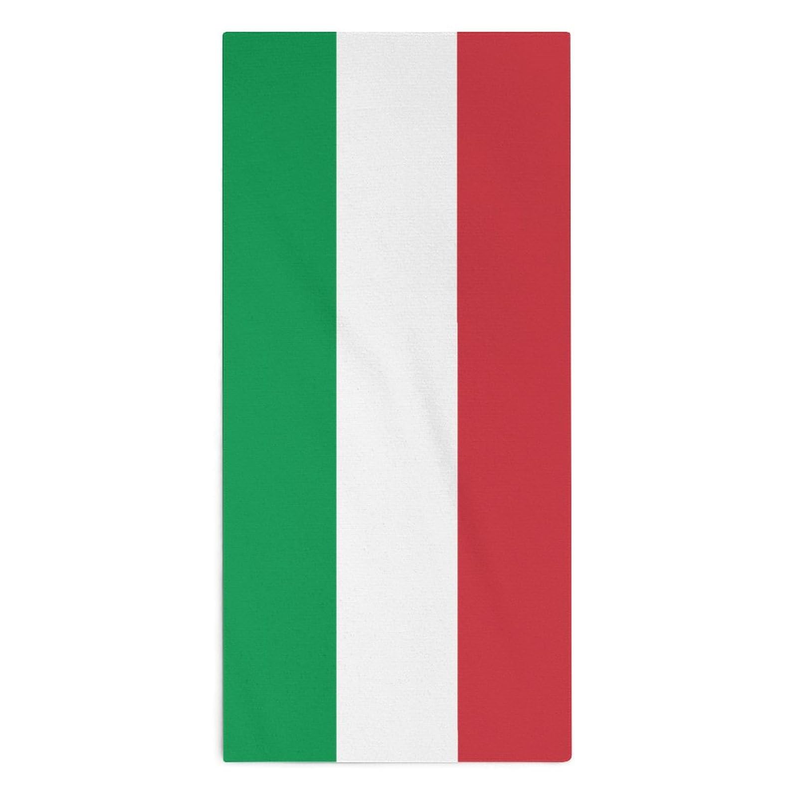 CZZYH Soft Microfibre Towel, Gym Towel, Italian Flag Towels for Bathroom, Kitchen, Tea Table (1 Towel)