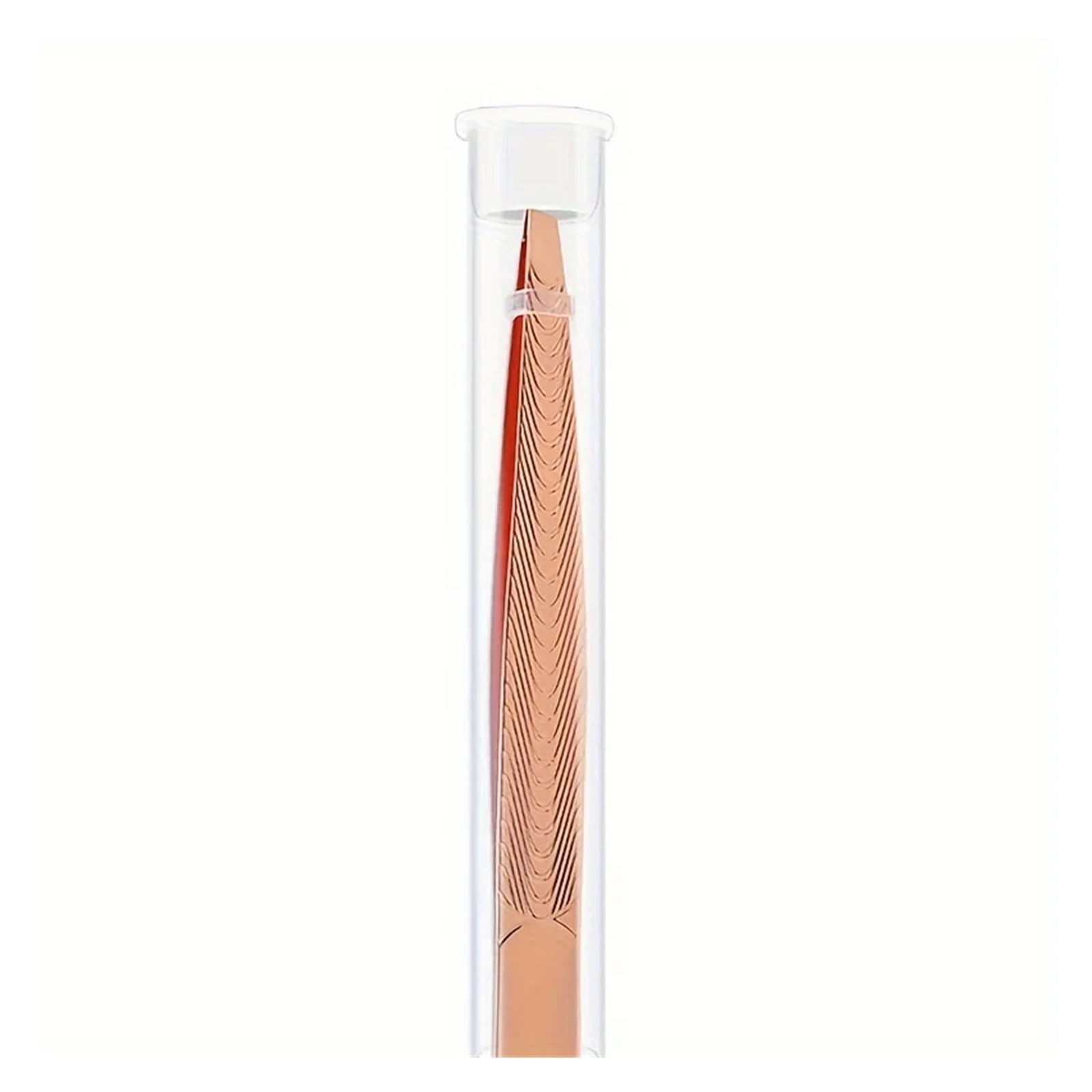 Zgxnyi Women's Rose Golden Eyebrow Tweezers 1Pcs Eyebrows Tweezers Trimmer Beard Eyelash Brow Hair Removal For Face Makeup Tool Man Or (Rose Golden)