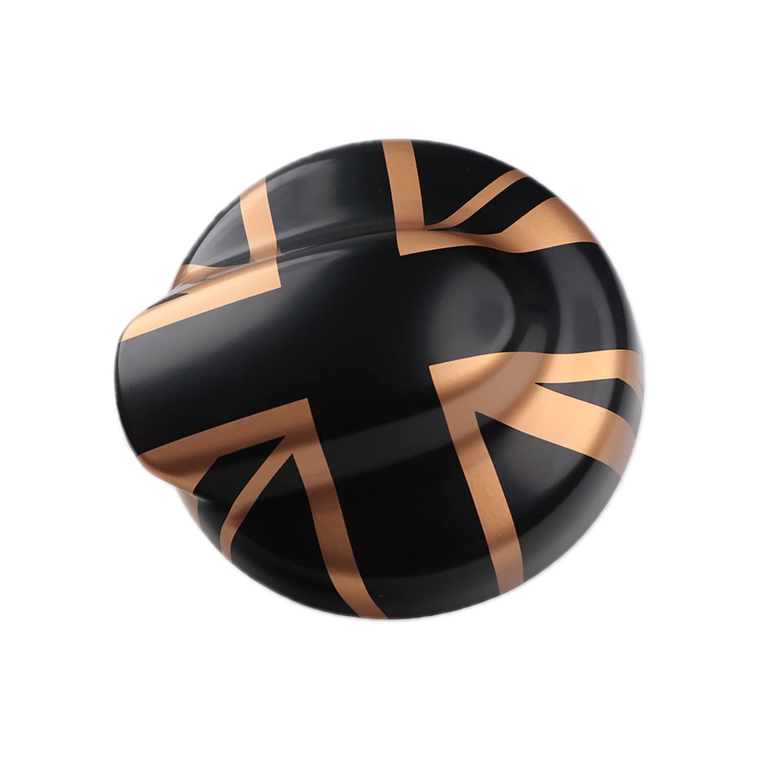 MINI R55 R56 Union Jack Fuel Cap Covers, Petrol Cap Cover Sticker for MINI Cooper S R55 Clubman R56 Hatchback/Hardtop(Union Jack Gold)